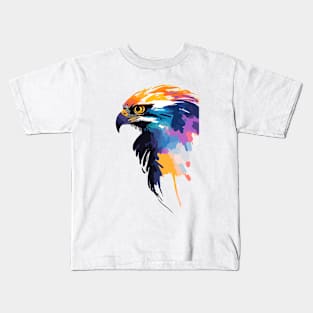 Eagle Bird Wild Nature Animal Colors Art Kids T-Shirt